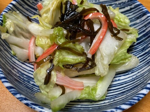 白菜の塩昆布和え